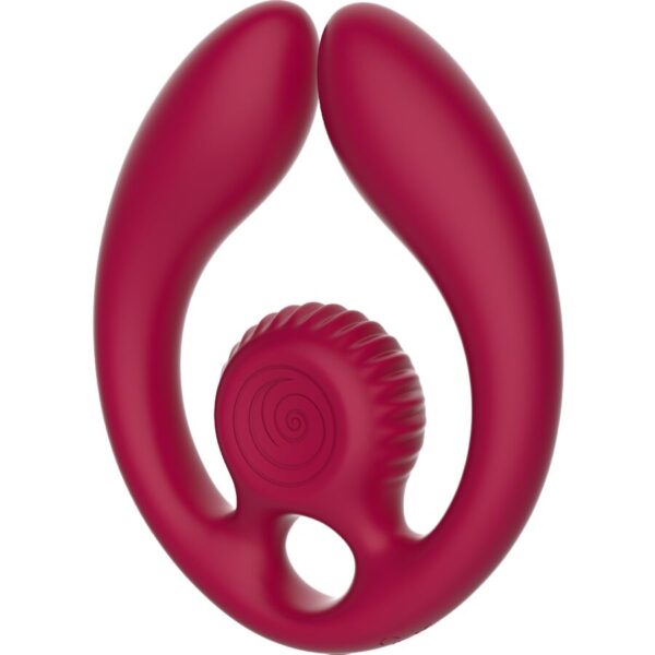 Snail Vibe Gizi Duo — Couples Vibrator, Remote Control, Burgundy — view 3
