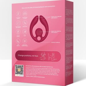 Snail Vibe Gizi Duo — Couples Vibrator, Remote Control, Burgundy — view 4