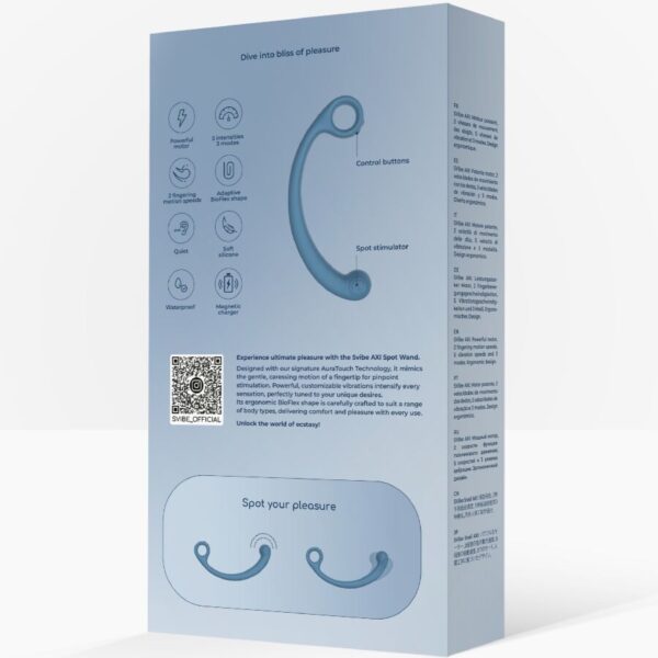 Snail Vibe Axi — Wand Vibrator, Rechargeable, Blue — Vibrators — view 7
