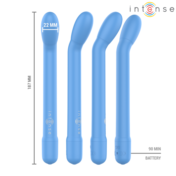 Intense Karlie — G-Spot Vibrator, Rechargeable, Blue — Classic Vibrators — view 3