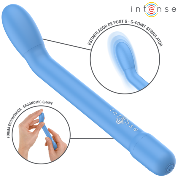 Intense Karlie — G-Spot Vibrator, Rechargeable, Blue — Classic Vibrators — view 5