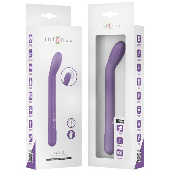 Intense Karlie — G-Spot Vibrator, Rechargeable, Purple — Classic Vibrators — view 8