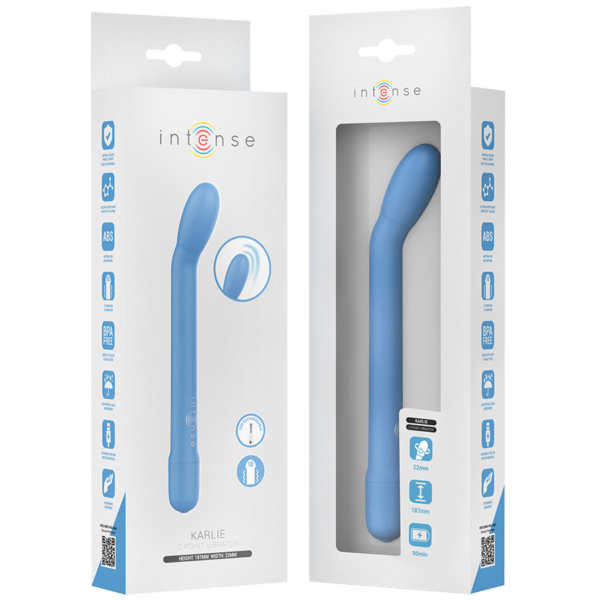 Intense Karlie — G-Spot Vibrator, Rechargeable, Blue — Classic Vibrators — view 8