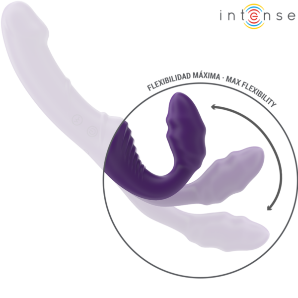 Intense Jill — Strapless Strap-On, Remote Control, Purple — Couples — view 6