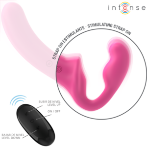 Intense Amy — Strapless Strap-On, Remote Control, Pink — Couples — view 4