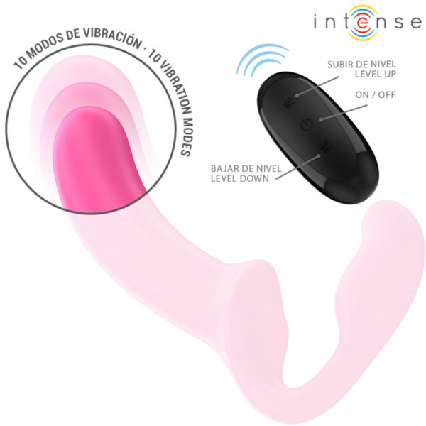 Intense Amy — Strapless Strap-On, Remote Control, Pink — Couples — view 5