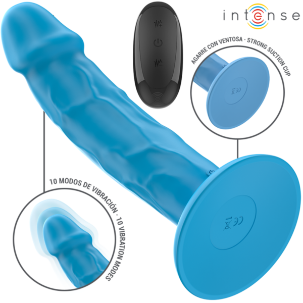 Intense Phoebe — Realistic Vibrator, Remote Control, Blue — Realistic Vibrators — view 2