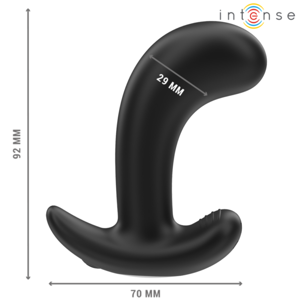 Intense Chandler — Vibrating Butt Plug, Remote Control, Black — Anal — view 3