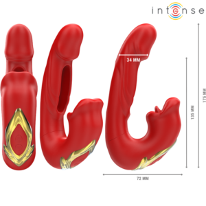 Intense Nathy — Vibrator, Waterproof, Red — Clitoral Stimulators — view 3