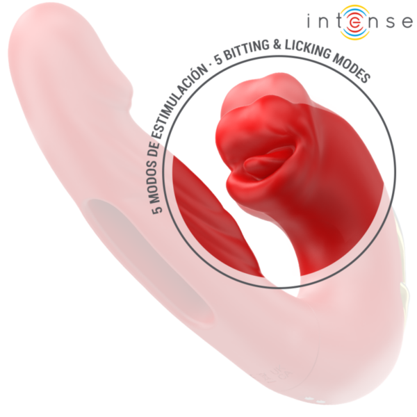 Intense Nathy — Vibrator, Waterproof, Red — Clitoral Stimulators — view 5