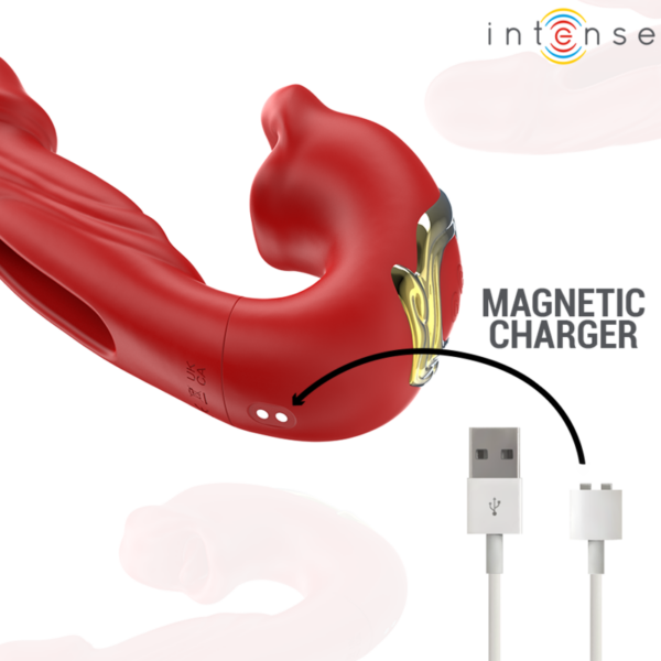 Intense Nathy — Vibrator, Waterproof, Red — Clitoral Stimulators — view 7