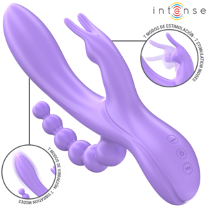 Intense Miko — Rabbit Vibrator, Waterproof, Purple — Rabbit Vibrators — view 2