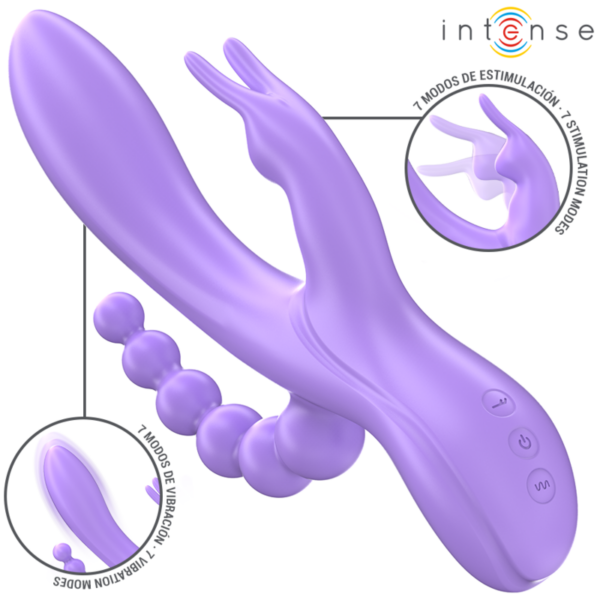 Intense Miko — Rabbit Vibrator, Waterproof, Purple — Rabbit Vibrators — view 2