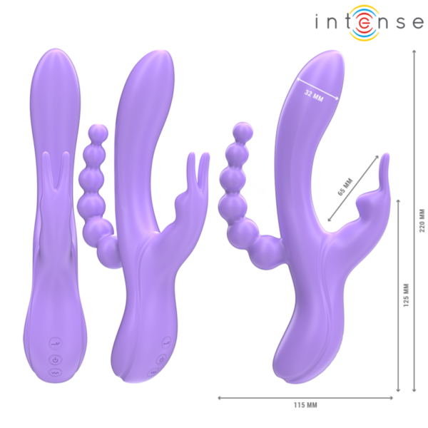 Intense Miko — Rabbit Vibrator, Waterproof, Purple — Rabbit Vibrators — view 3