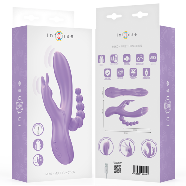 Intense Miko — Rabbit Vibrator, Waterproof, Purple — Rabbit Vibrators — view 8