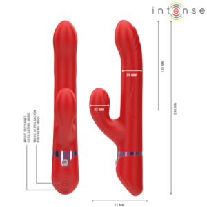 Intense Lele — Rabbit Vibrator, Waterproof, Red — Rabbit Vibrators — view 3