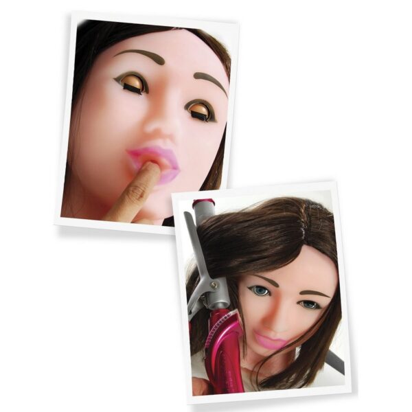 Extreme Toyz Fuck Me Mega Face — Oral Masturbator, Brown — Textured Strokers — view 3