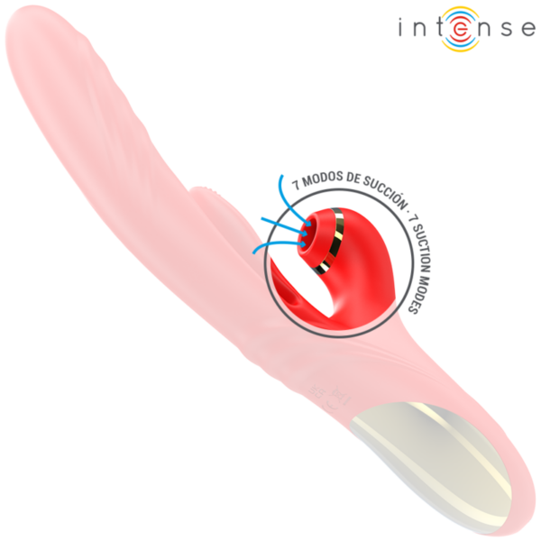Intense Karol — Thrusting Vibrator, Waterproof, Red — Air Pulse Vibrators — view 3