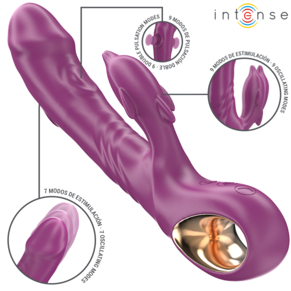 Intense Halle — Rabbit Vibrator, Waterproof, Purple — Rabbit Vibrators — view 2