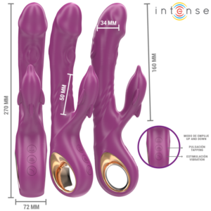 Intense Halle — Rabbit Vibrator, Waterproof, Purple — Rabbit Vibrators — view 3
