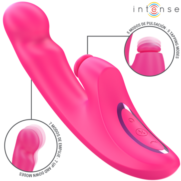 Intense Emi — Rabbit Vibrator, Waterproof, Pink — Clitoral Stimulators — view 2