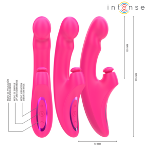 Intense Emi — Rabbit Vibrator, Waterproof, Pink — Clitoral Stimulators — view 3