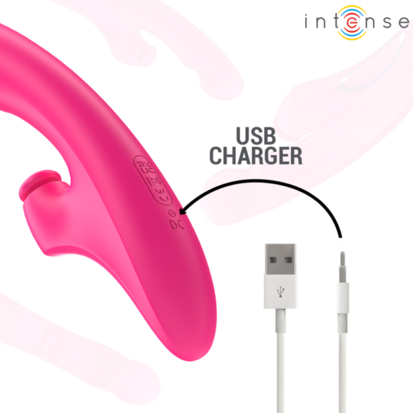 Intense Emi — Rabbit Vibrator, Waterproof, Pink — Clitoral Stimulators — view 7