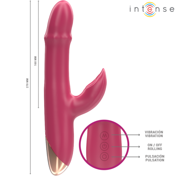 Intense Chloe — Clit Sucker, Waterproof, Red — Air Pulse Vibrators — view 6
