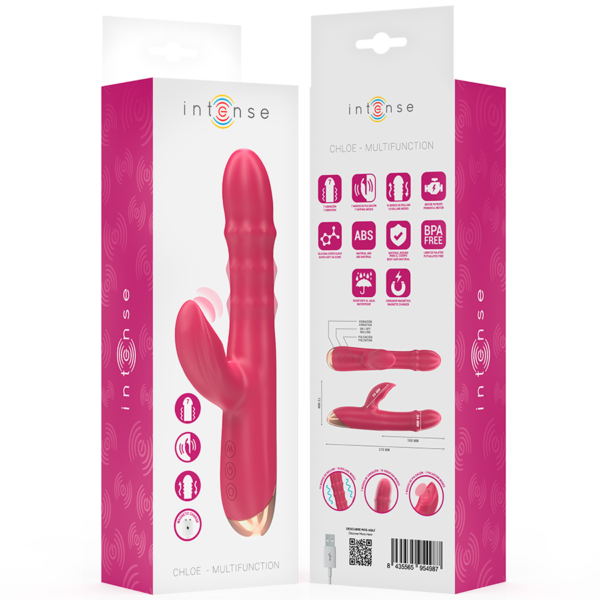 Intense Chloe — Clit Sucker, Waterproof, Red — Air Pulse Vibrators — view 8