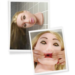 Extreme Toyz Fuck Me Mega Face — Oral Masturbator, Blonde — Textured Strokers — view 3