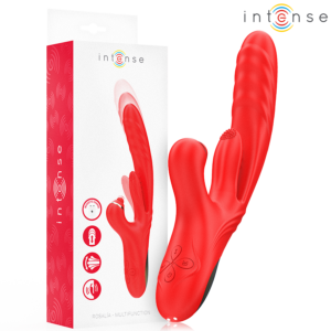 Intense Rosalia — Thrusting Vibrator, Rechargeable, Red — Rabbit Vibrators