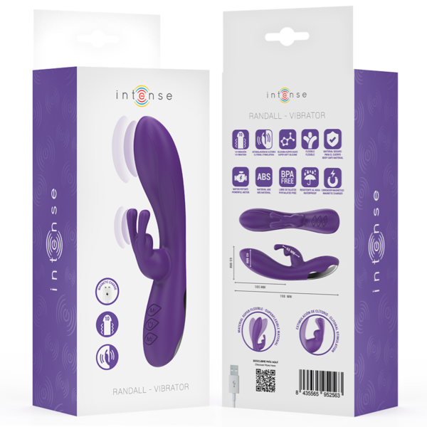 Intense Randall — Rabbit Vibrator, Rechargeable, Purple — Rabbit Vibrators — view 8