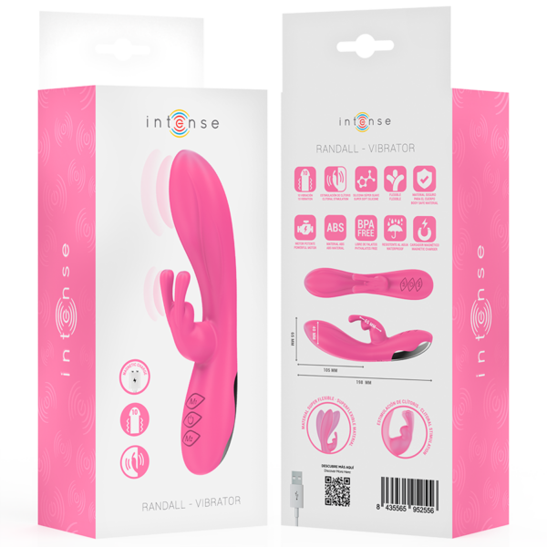 Intense Randall — Rabbit Vibrator, Rechargeable, Pink — Rabbit Vibrators — view 8