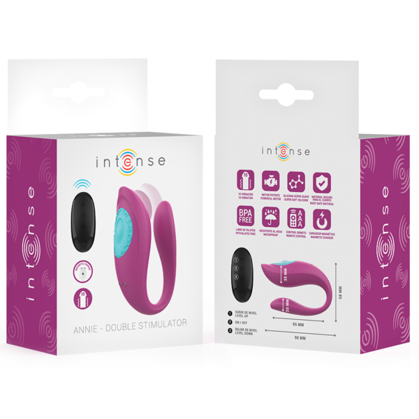 Intense Annie — Couples Vibrator, Remote Control, Purple — view 8