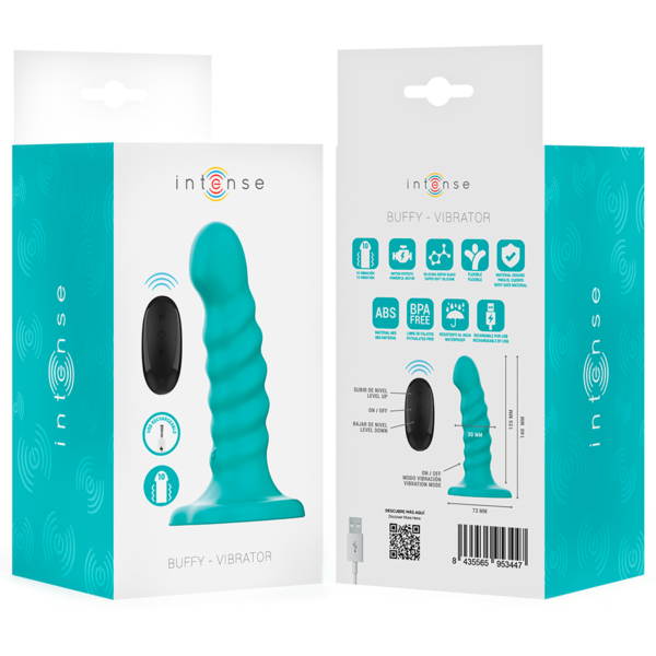 Intense Buffy — Vibrator, Remote Control, Blue — Remote Control Vibrators — view 8