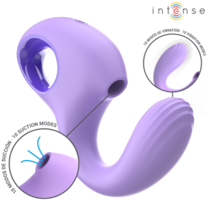 Intense Baxter — Clit Sucker, Waterproof, Violet — Air Pulse Vibrators — view 2