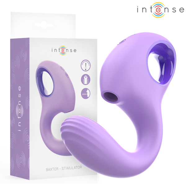 Intense Baxter — Clit Sucker, Waterproof, Violet — Air Pulse Vibrators