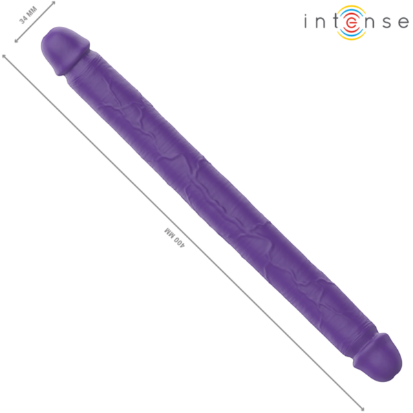 Intense Gunter — Vibrating Double Dildo, Remote Control, Purple — Dildos — view 6