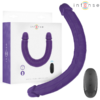 Intense Gunter — Vibrating Double Dildo, Remote Control, Purple — Dildos