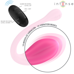 Intense Janice — Couples Vibrator, Remote Control, Pink — view 4