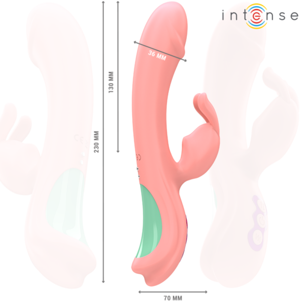 Intense Rachel — Rabbit Vibrator, Waterproof, Pink — Rabbit Vibrators — view 4