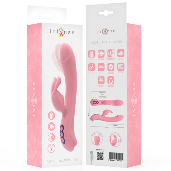 Intense Rachel — Rabbit Vibrator, Waterproof, Pink — Rabbit Vibrators — view 9