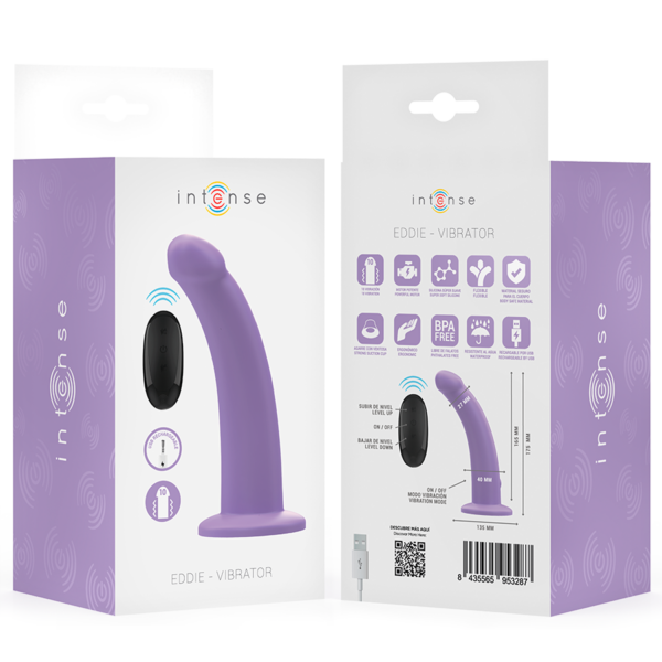 Intense Eddie — Vibrator, Remote Control, Purple — Remote Control Vibrators — view 8