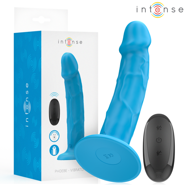 Intense Phoebe — Realistic Vibrator, Remote Control, Blue — Realistic Vibrators