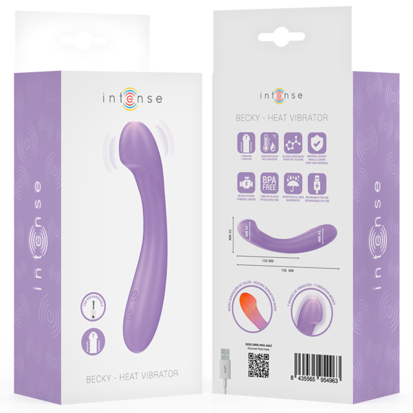 Intense Becky — G-Spot Vibrator, Heated, Purple — Classic Vibrators — view 8