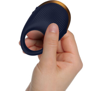 Climaximum Capture Sensory — Vibrating Cock Ring, Silicone, Blue — Cock Rings — view 2