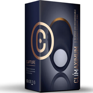 Climaximum Capture Sensory — Vibrating Cock Ring, Silicone, Blue — Cock Rings — view 3