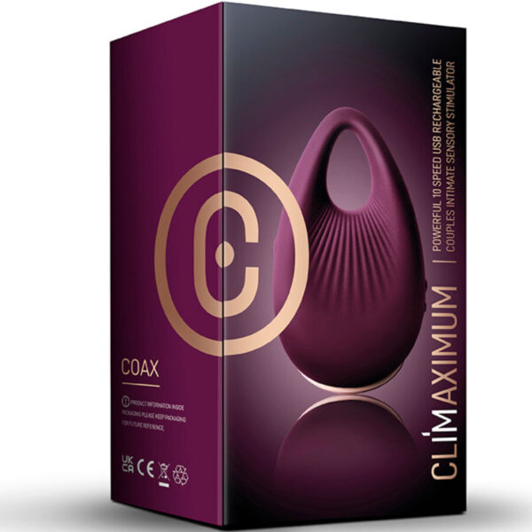 Climaximum Coax — Finger Vibrator, Rechargeable, Burgundy — Finger Vibrators — view 4