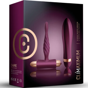 Climaximum Dare — Sex Toy Kit, Burgundy — Sex Toy Kits & Sets — view 3