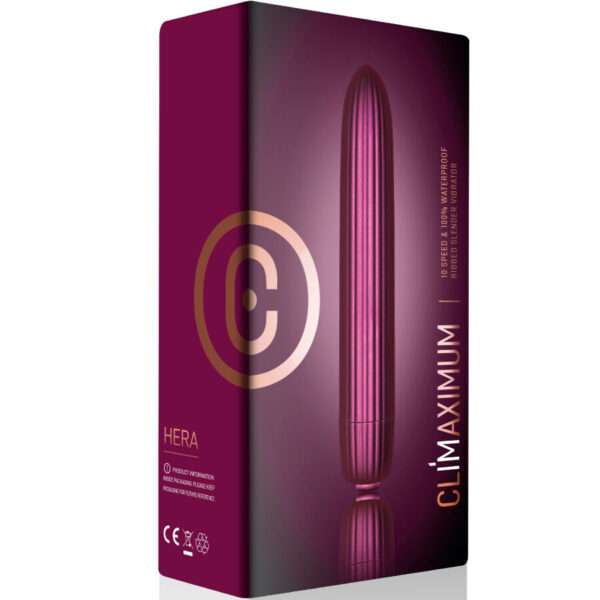 Climaximum Hera Textured — Bullet Vibrator, Waterproof, Burgundy — Bullet Vibrators — view 3